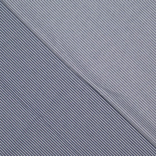 Gewebter Denimstoff mit eingewebten Streifen aus 100 % Baumwolle im klassischen Workwear-Look