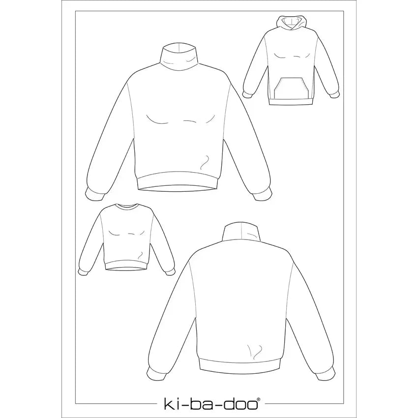 Papierschnitt Sweater Zuri | Größe 32-58