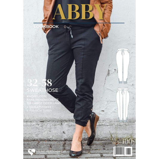 Sweathose Damen - Papierschnittmuster Gr. 32-58 - Abby