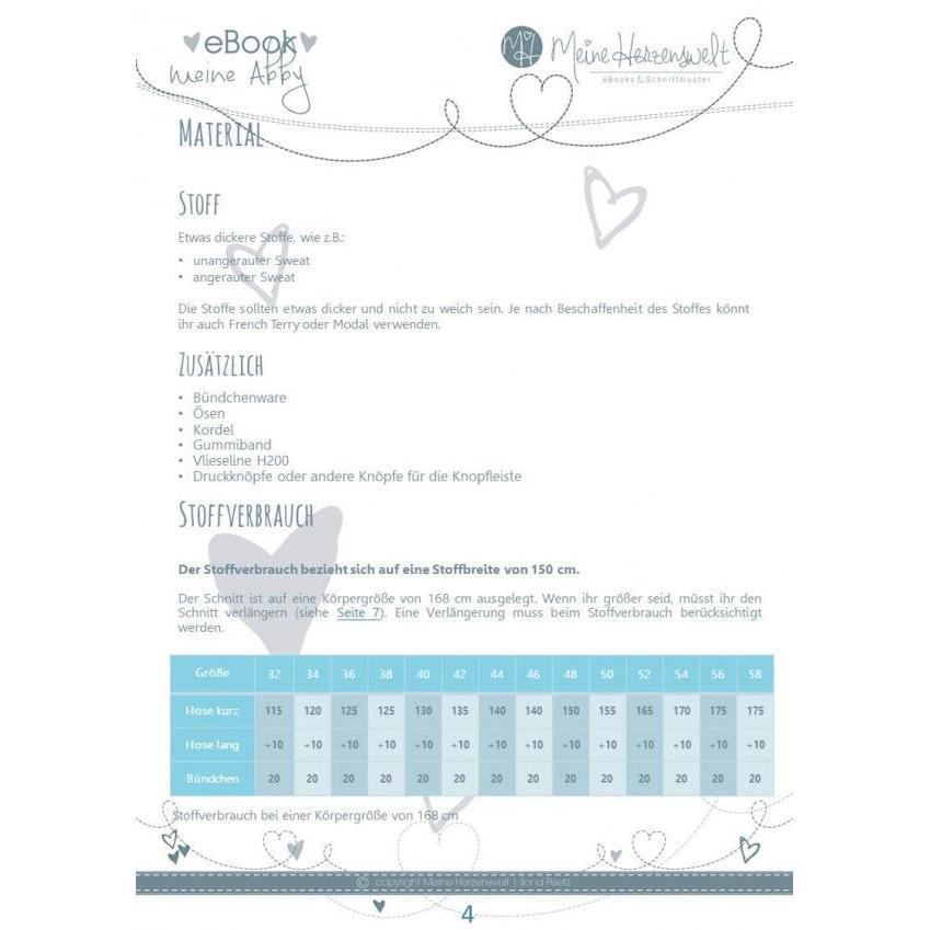 Sweathose Damen - Papierschnittmuster Gr. 32-58 - Abby