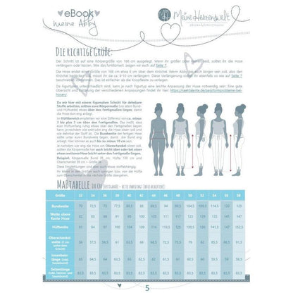 Sweathose Damen - Papierschnittmuster Gr. 32-58 - Abby