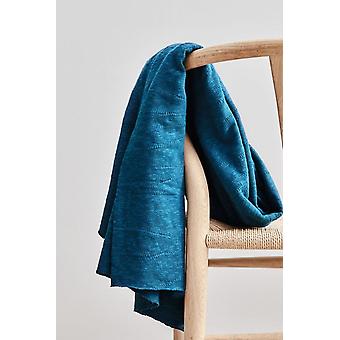 ORGANIC SLUB JACQUARD KNIT OCEAN