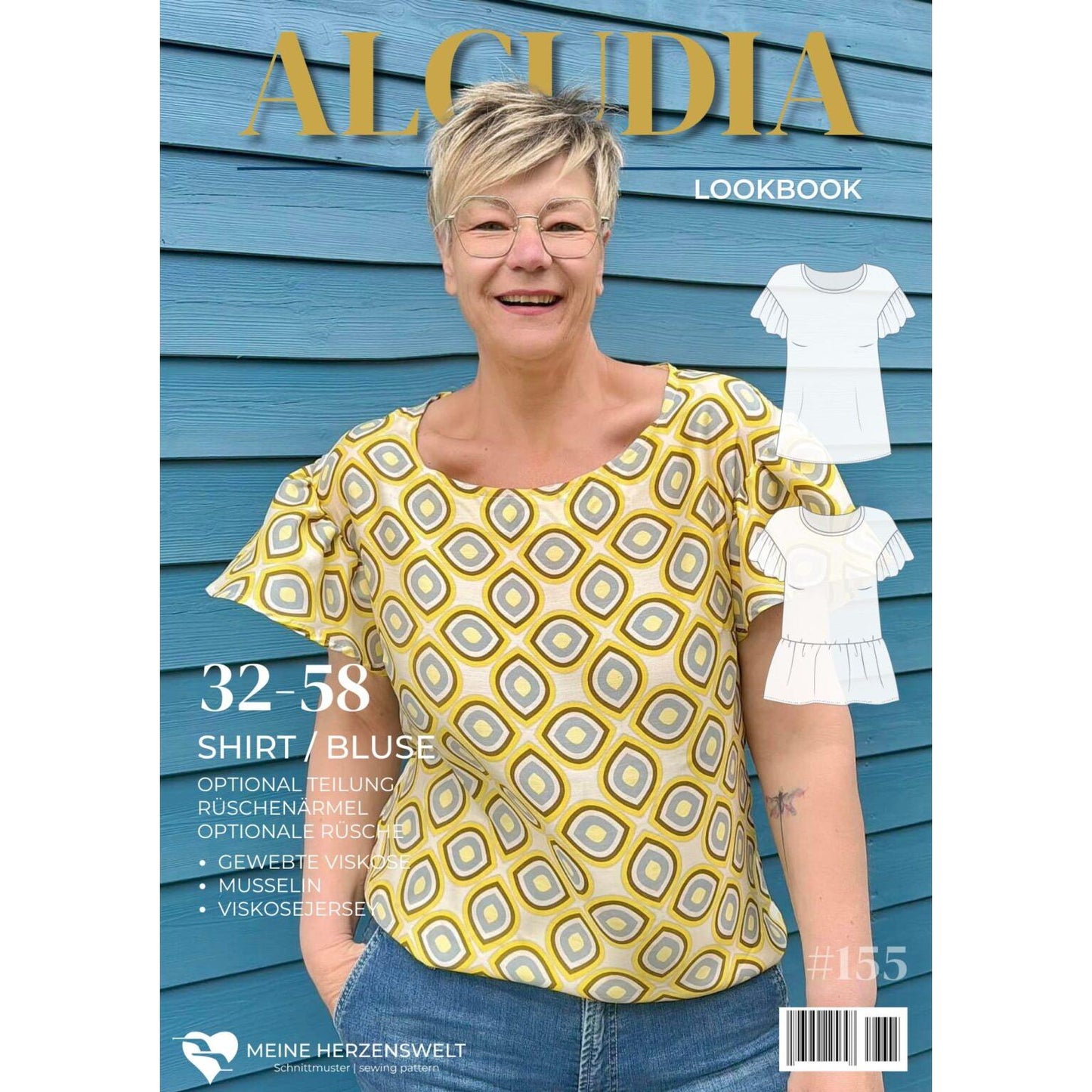 Rüschenshirt für Damen - Schnittmuster - Alcudia - Papierschnittmuster