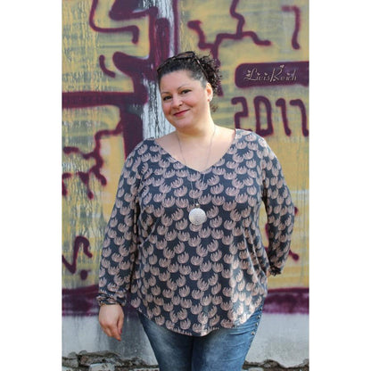 Kleid/Bluse Damen - Papierschnittmuster Gr. 32-54 - Ava