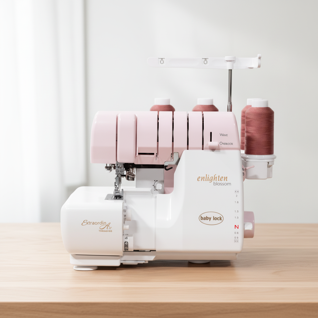 Eine streng limitierte edition ist die Babylock enlighten blossom mir rosa Abdeckung