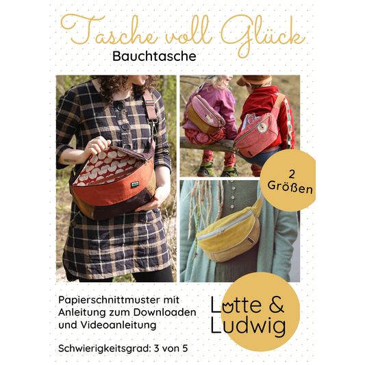 Cover vom Papierschnittmuster Tasche voll Glück von Lotte&Ludwig