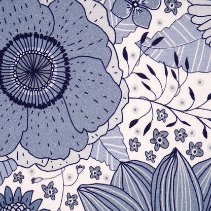 Bio-Baumwolljersey Sommerblumen Grau-Blau – Stoffonkel Susalabim