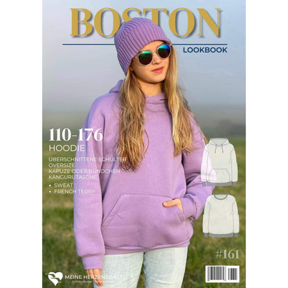 Boston- Hoodie für Kinder – Papierschnittmuster