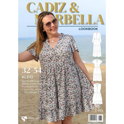 Kleid Damen - Papierschnittmuster Gr. 32-54 - Cadiz & Marbella