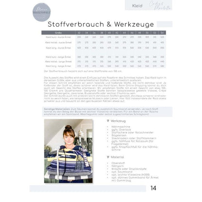 Kleid Damen - Papierschnittmuster Gr. 32-54 - Cadiz & Marbella