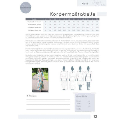 Kleid Damen - Papierschnittmuster Gr. 32-54 - Cadiz & Marbella