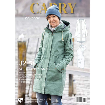 Softshellmantel Damen - Papierschnittmuster Schnittmuster 32-58 - Carry