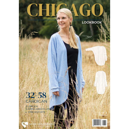 Chicago- Cardigan Damen – Papierschnittmuster Gr. 32-58