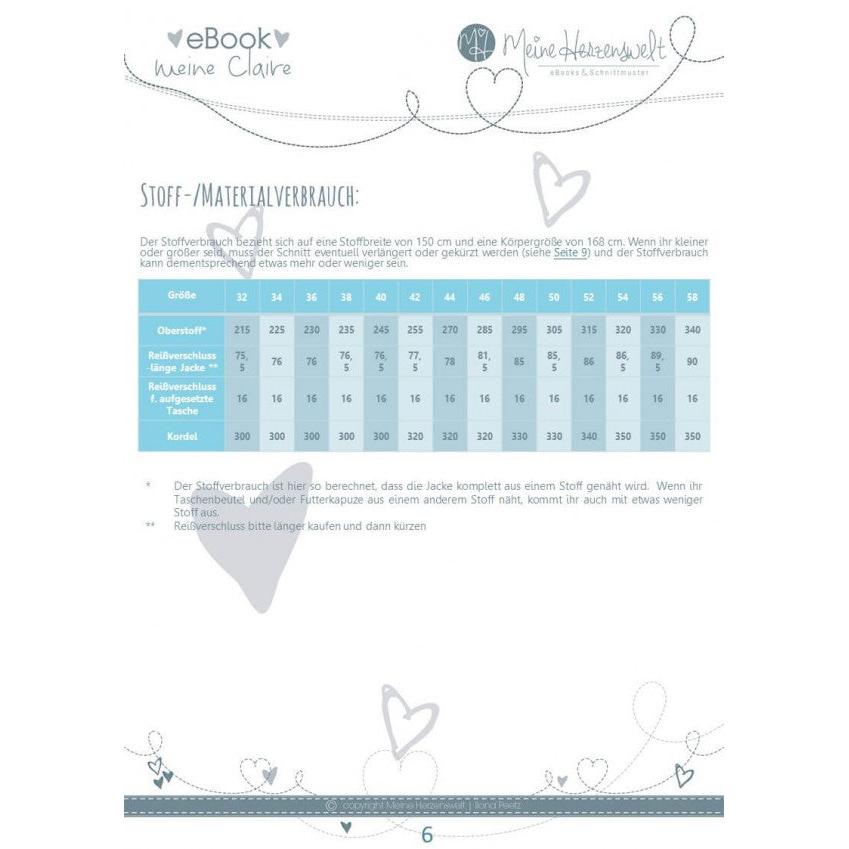 Sweatjacke für Damen - Schnittmuster - Claire - Papierschnittmuster