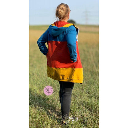 Sweatjacke für Damen –  Clara – Papierschnittmuster