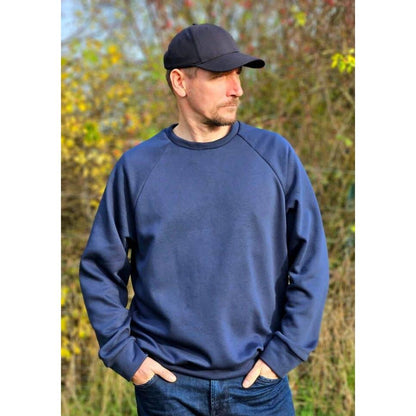 Denver- Raglanhoodie für Herren – Papierschnittmuster
