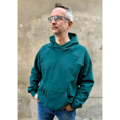 Denver- Raglanhoodie für Herren – Papierschnittmuster