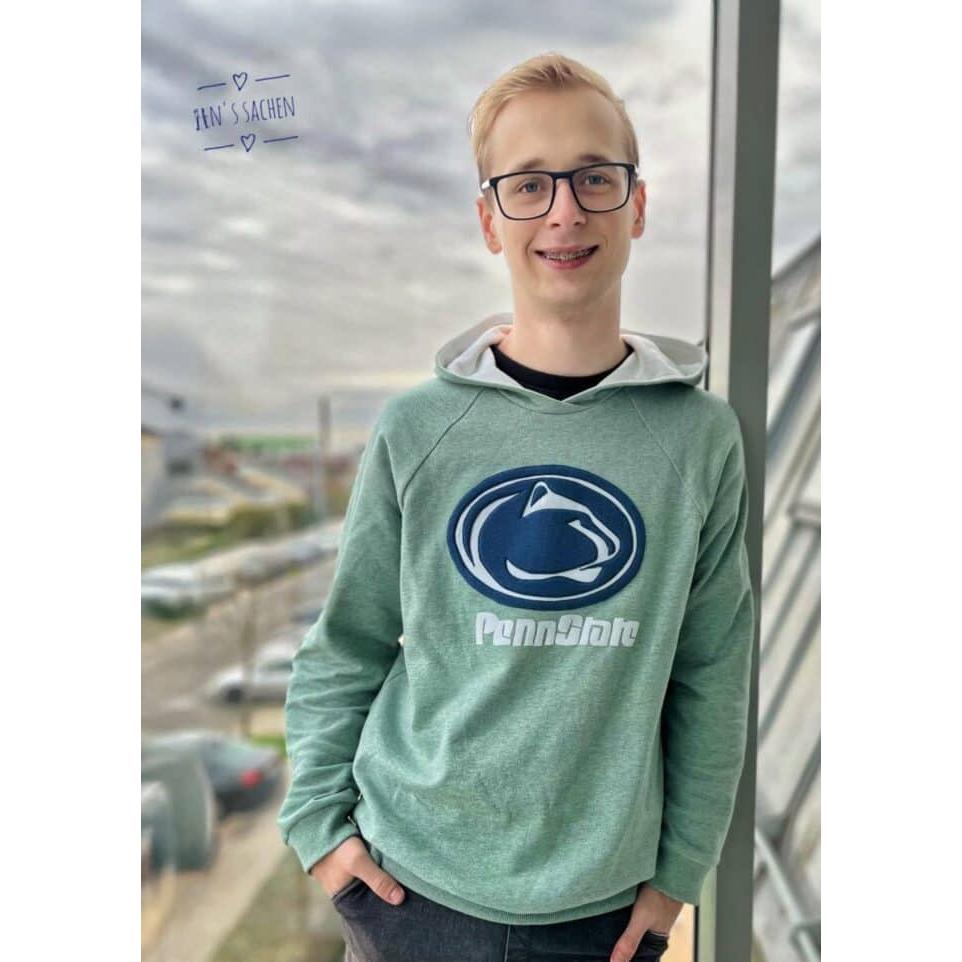 Denver- Raglanhoodie für Herren – Papierschnittmuster