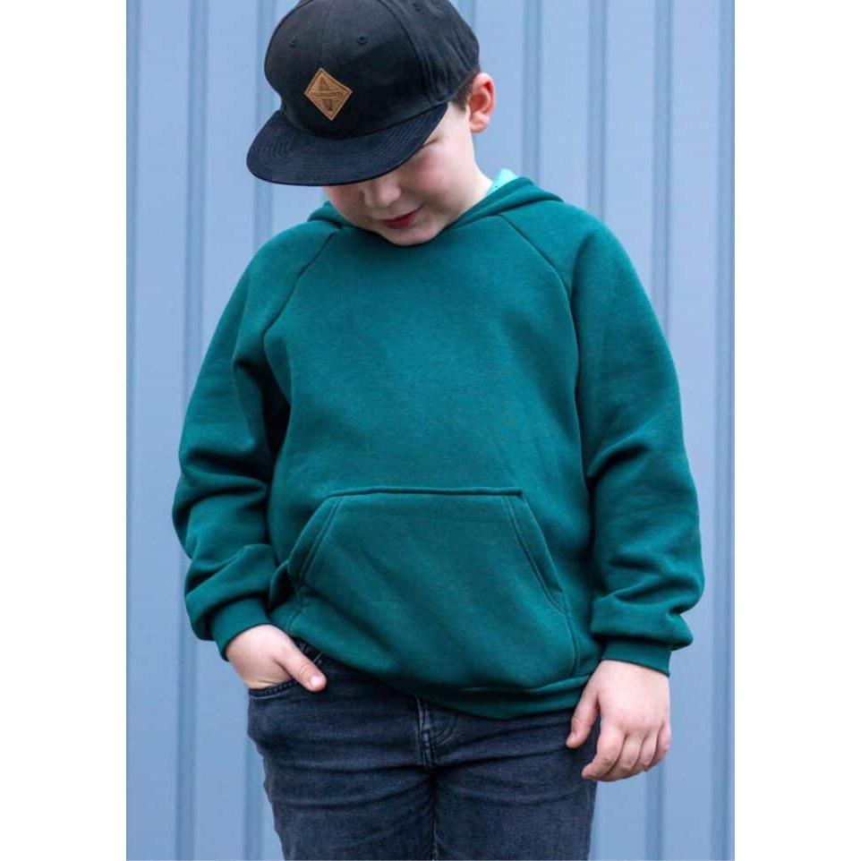 Denver- Raglanhoodie für Kinder – Papierschnittmuster