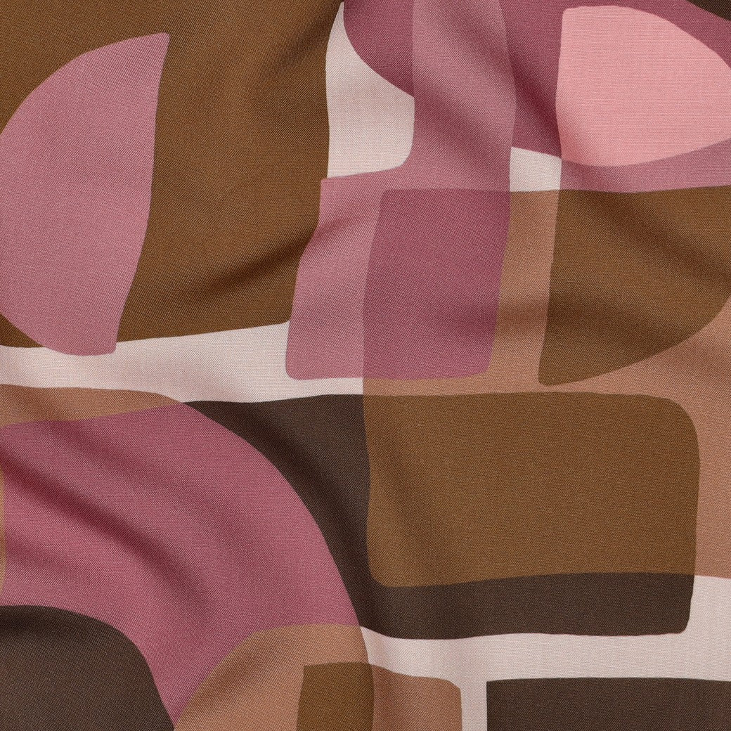 ECOVERO™ Viskose Retro Print – weich fließend & modern