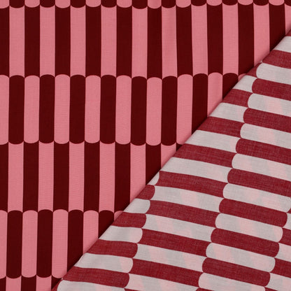 ECOVERO™ Viskose Retro Bordeaux-Rosé – 140 cm breit