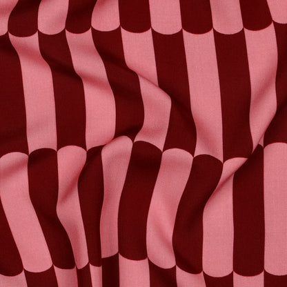 ECOVERO™ Viskose Retro Bordeaux-Rosé – 140 cm breit