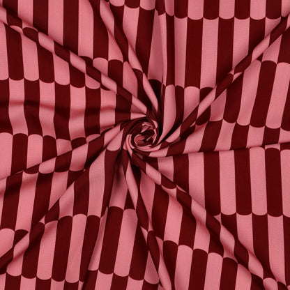 ECOVERO™ Viskose Retro Bordeaux-Rosé – 140 cm breit