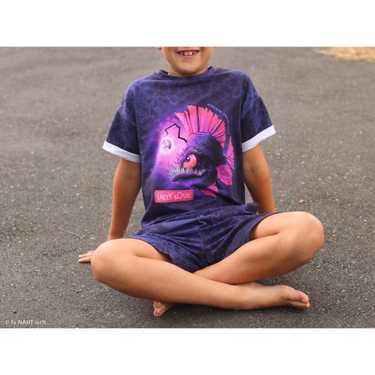 French Terry Panel „Deep Water Anglerfisch“ by Thorsten Berger