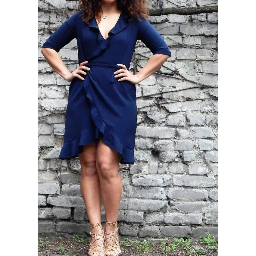 Papierschnitt Wickelkleid Fenja | Größe 32 -48