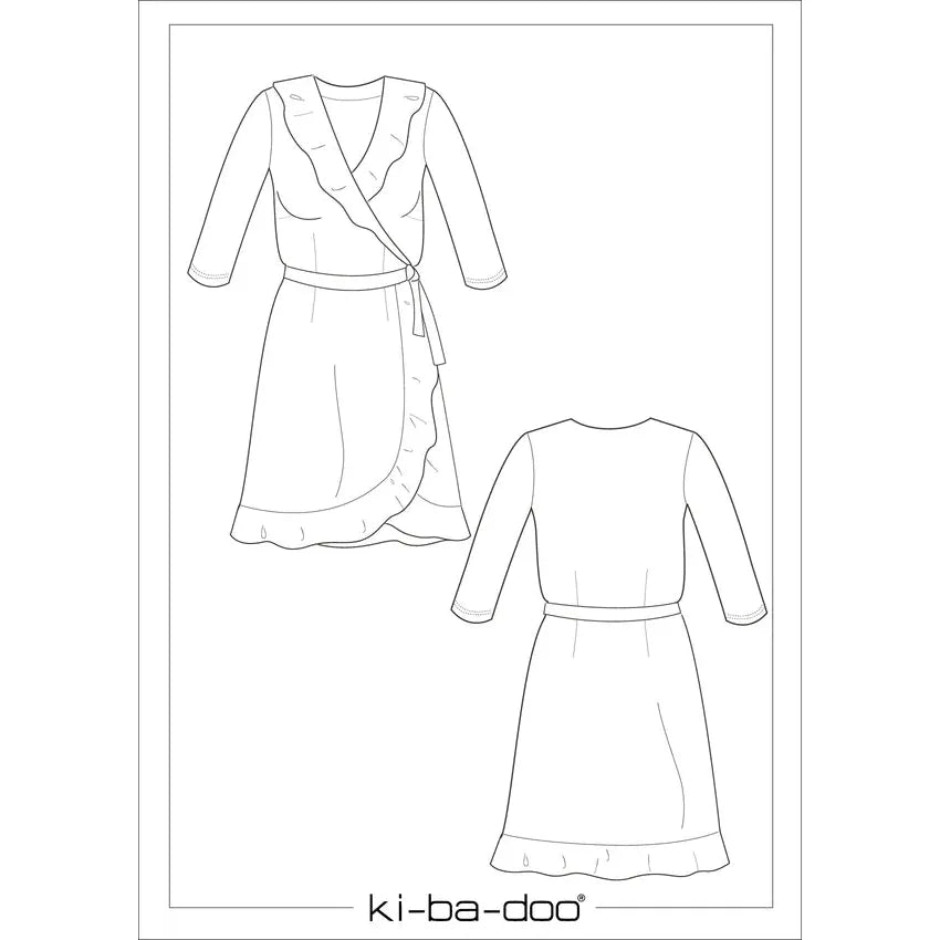 Papierschnitt Wickelkleid Fenja | Größe 32 -48