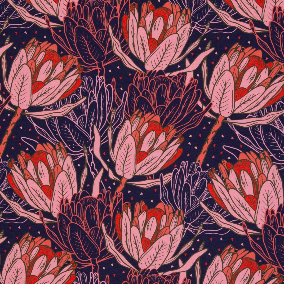 Modal French Terry „Flower Dream“ – Made by Colu