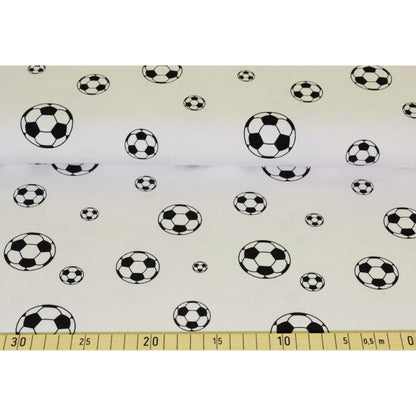 Jersey mit Fußbällen (weiß)
