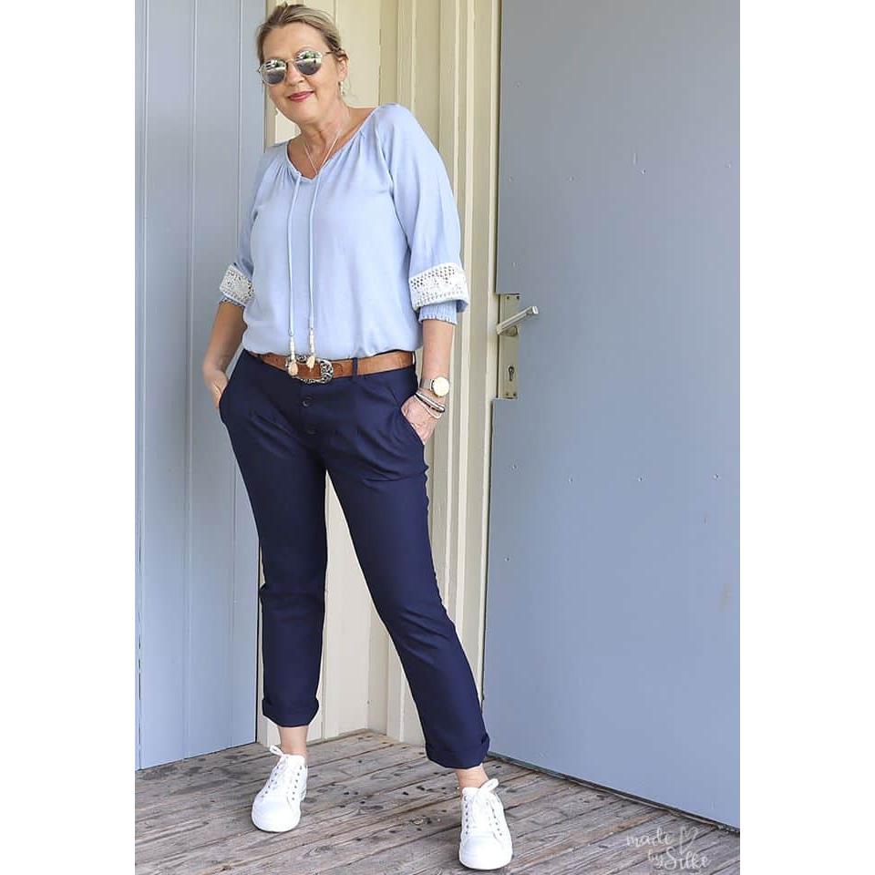 Helen- Chinohosen für Damen - Papierschnittmuster