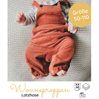 Papierschnittmuster Wonneproppen -  Baby und Kinderhose- Lotte und Ludwig