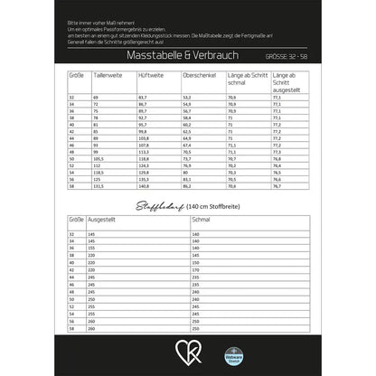 Papierschnitt Jeggings | Größe 32-58