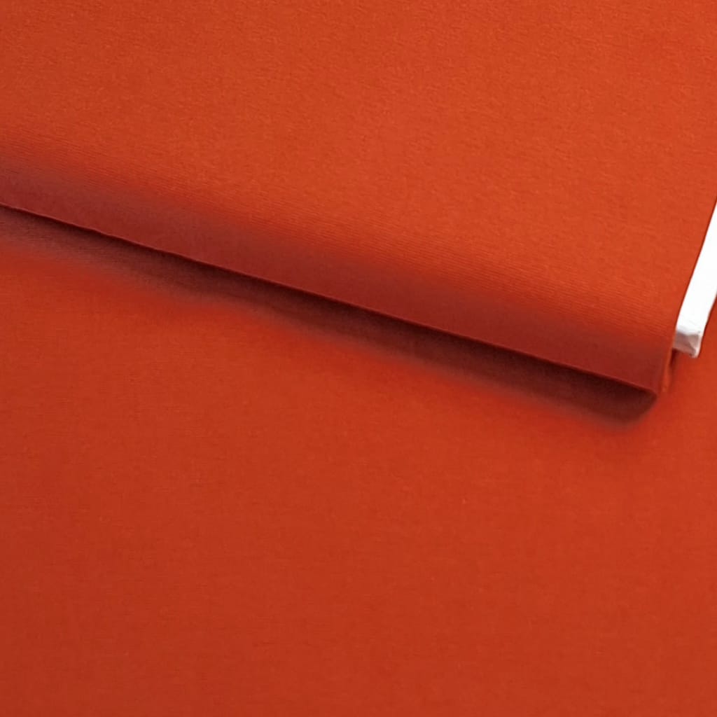 Rost orange farbener uni Jersey GOTS zertifiziert  Meterware