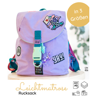 Beispielhaftes Bild eines genähten Rucksacks