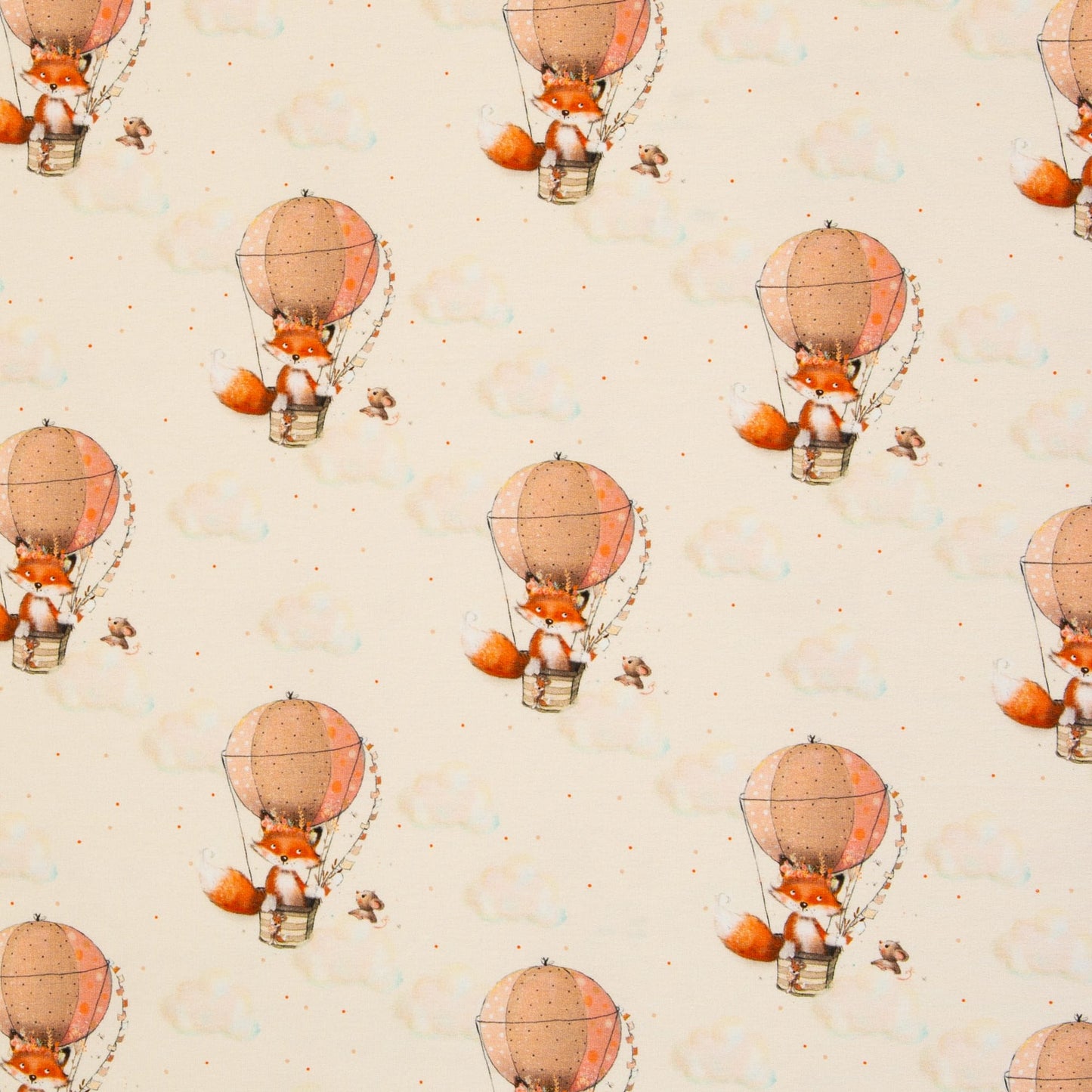 French Terrry "Little Fox & Friends" swafing