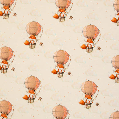 French Terrry "Little Fox & Friends" swafing