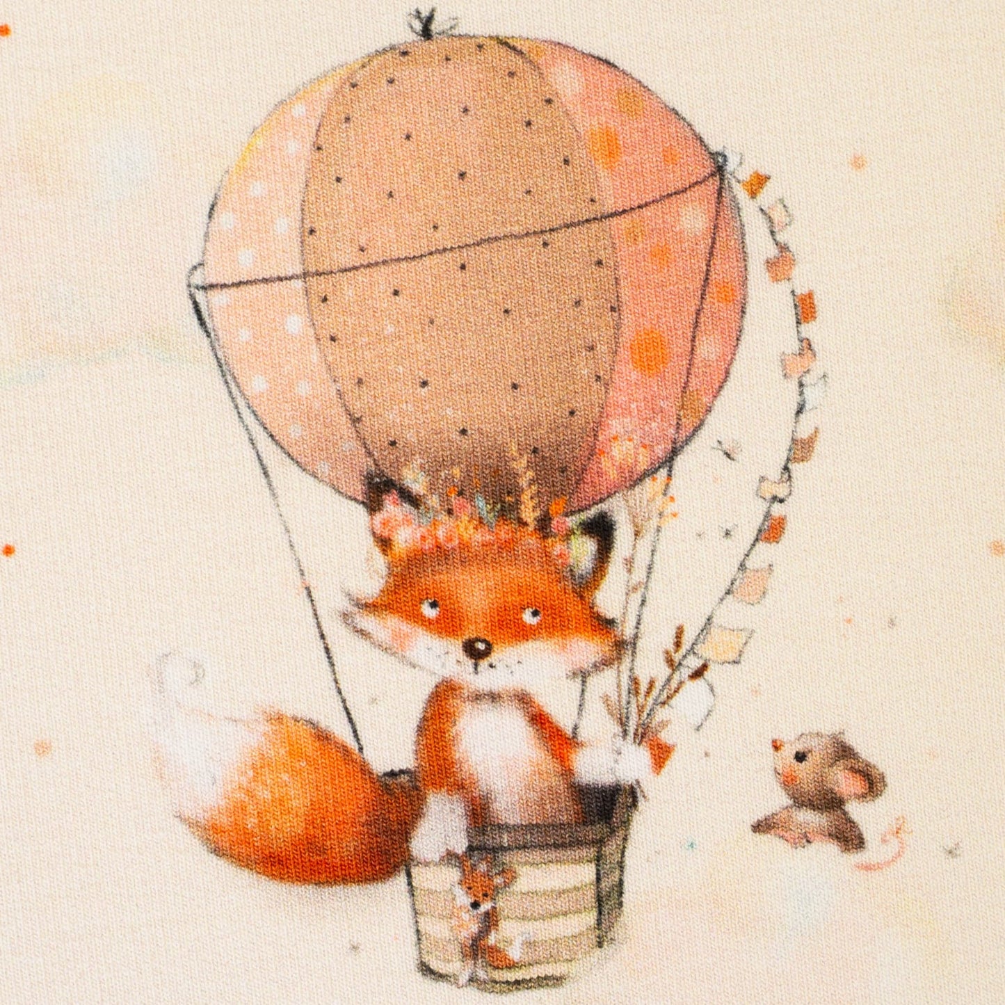 French Terrry "Little Fox & Friends" swafing