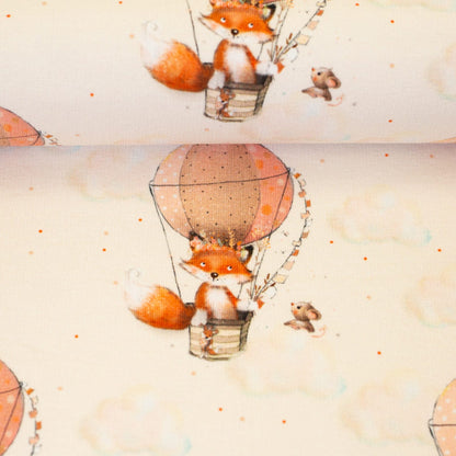 French Terrry "Little Fox & Friends" swafing