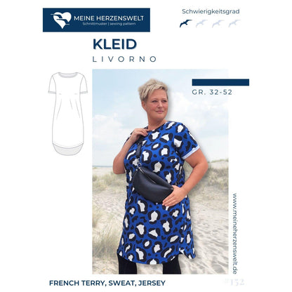 Sweatkleid für Damen - Schnittmuster - Livorno - Papierschnittmuster