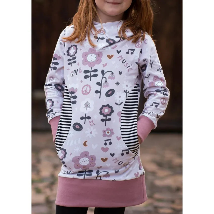 Papierschnitt Hoodie Lou |  Größe 74/80- 158/164