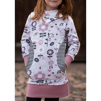 Papierschnitt Hoodie Lou |  Größe 74/80- 158/164