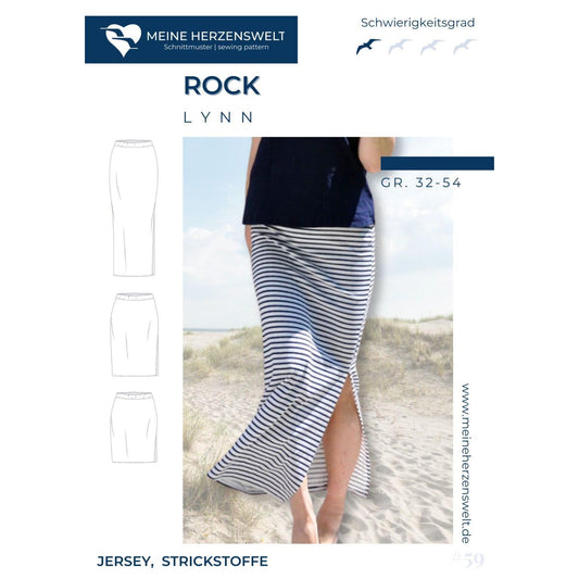 Lynn- Rock für Damen - Papierschnittmuster