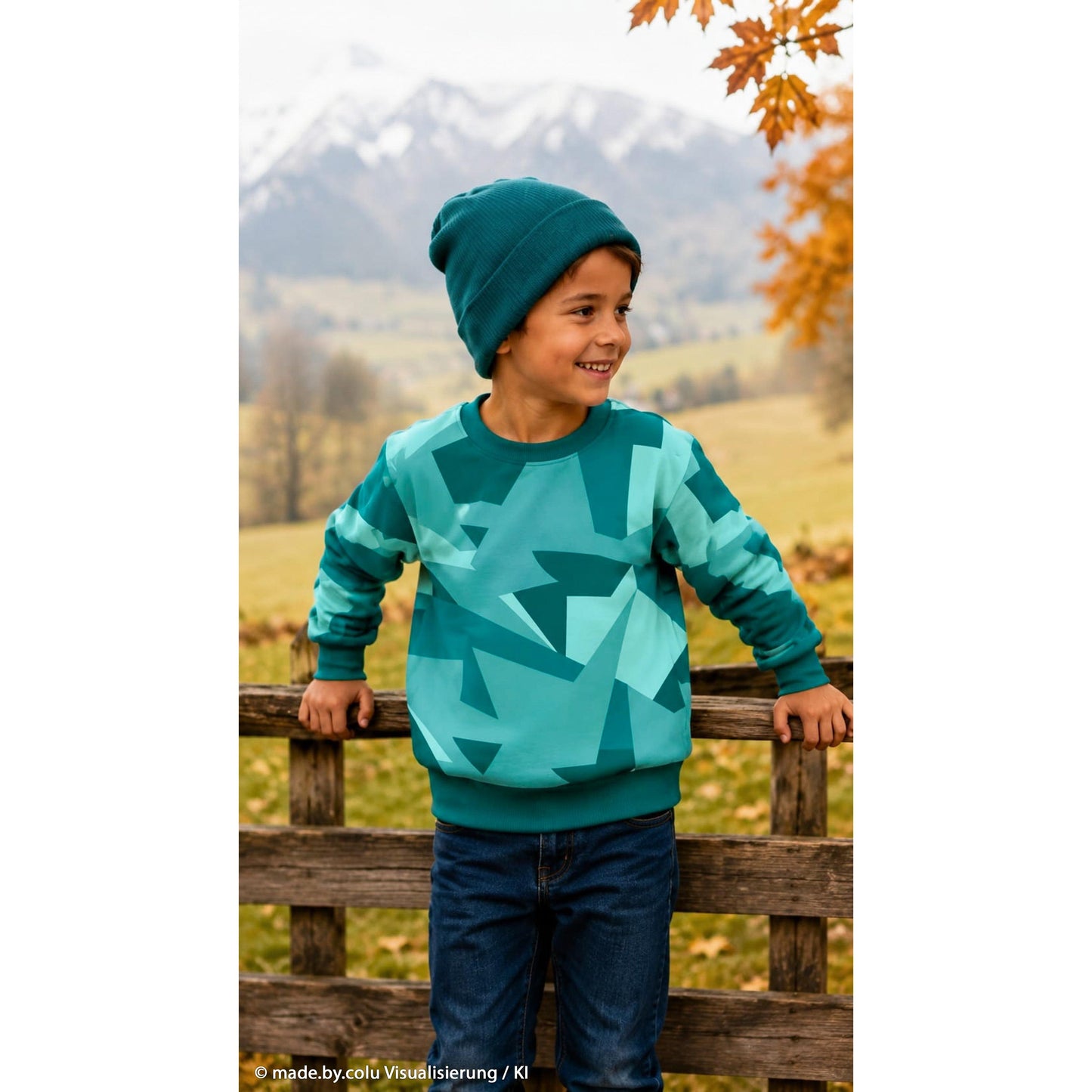 Sweat angerauht  "Autumn Glow made by Colu" - swafing