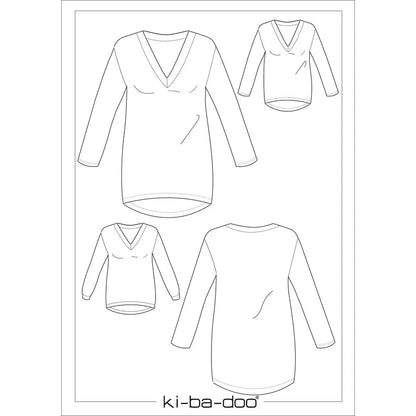 Papierschnitt Pullover Maibritt | Größe 32-48