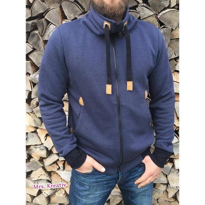 Sweatjacke Herren - Papierschnittmuster Gr. XS - 4XL- sein Manuc