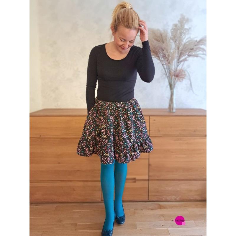 Stufenrock Damen - Papierschnittmuster Gr. 32-54 - Marbella