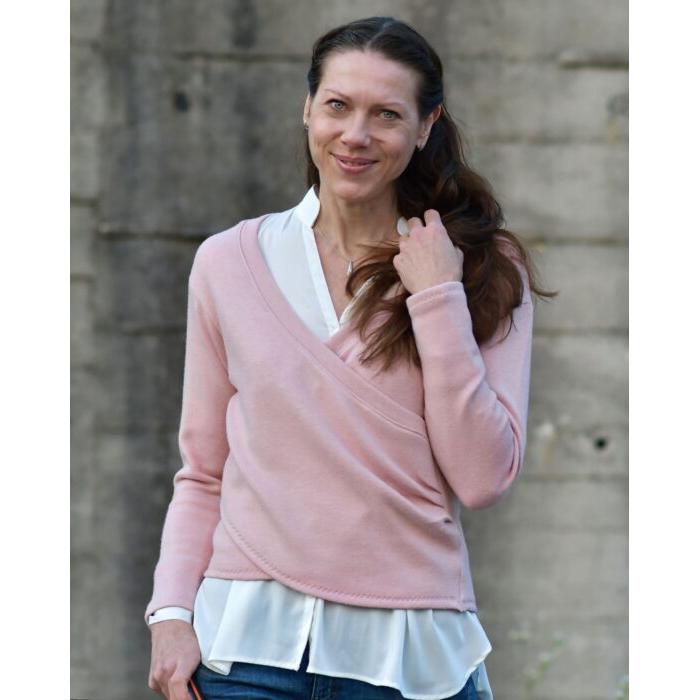 Wickelpullover Damen - Papierschnittmuster Gr. 32- 58 - Montreal